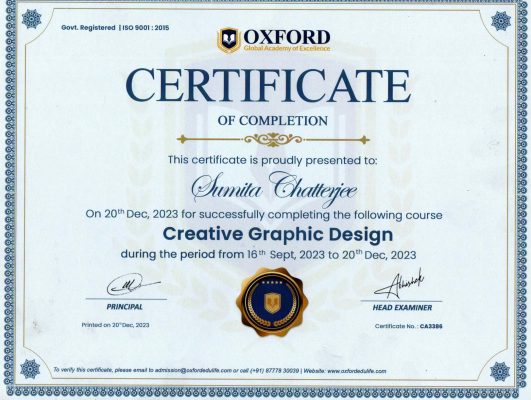 Graphics Design Certificate - Sumita